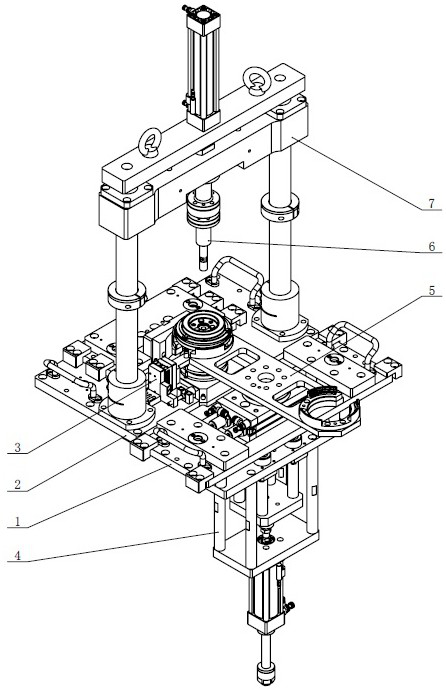 Double-station sucker runout amount detection mechanism for automobile compressor