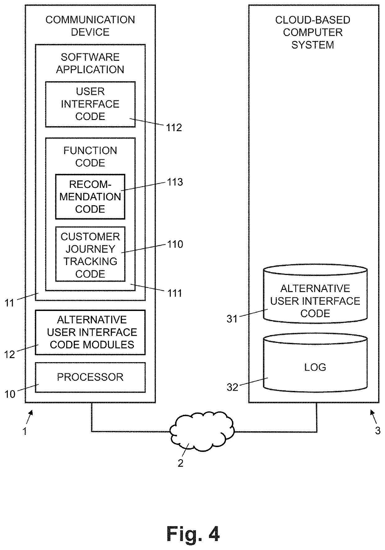 Method and system for operating a software application on a processor of a mobile device