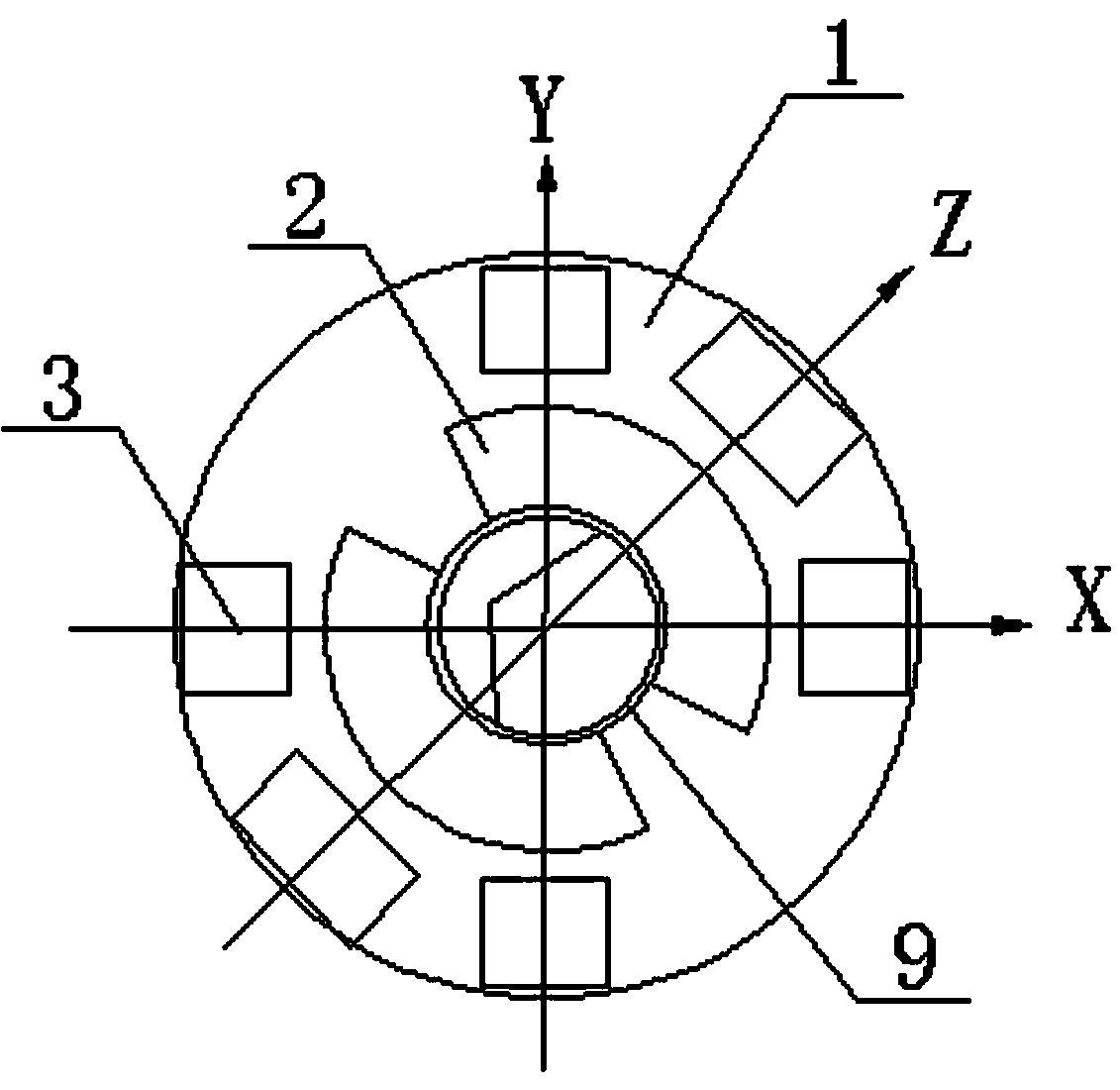 Annulated column cap embedded part and construction method thereof