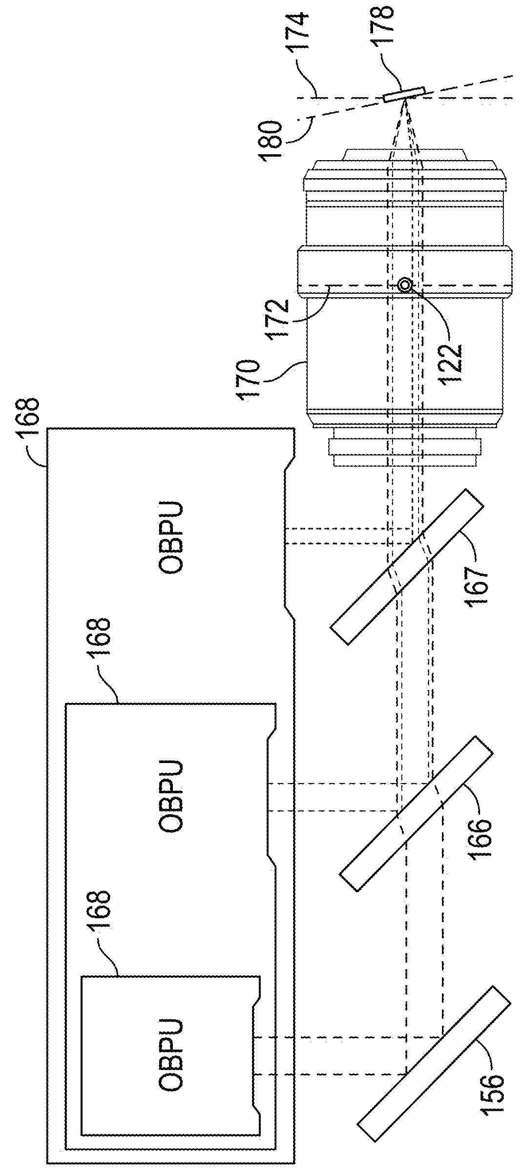 Optical beam positioning unit for atomic force microscope