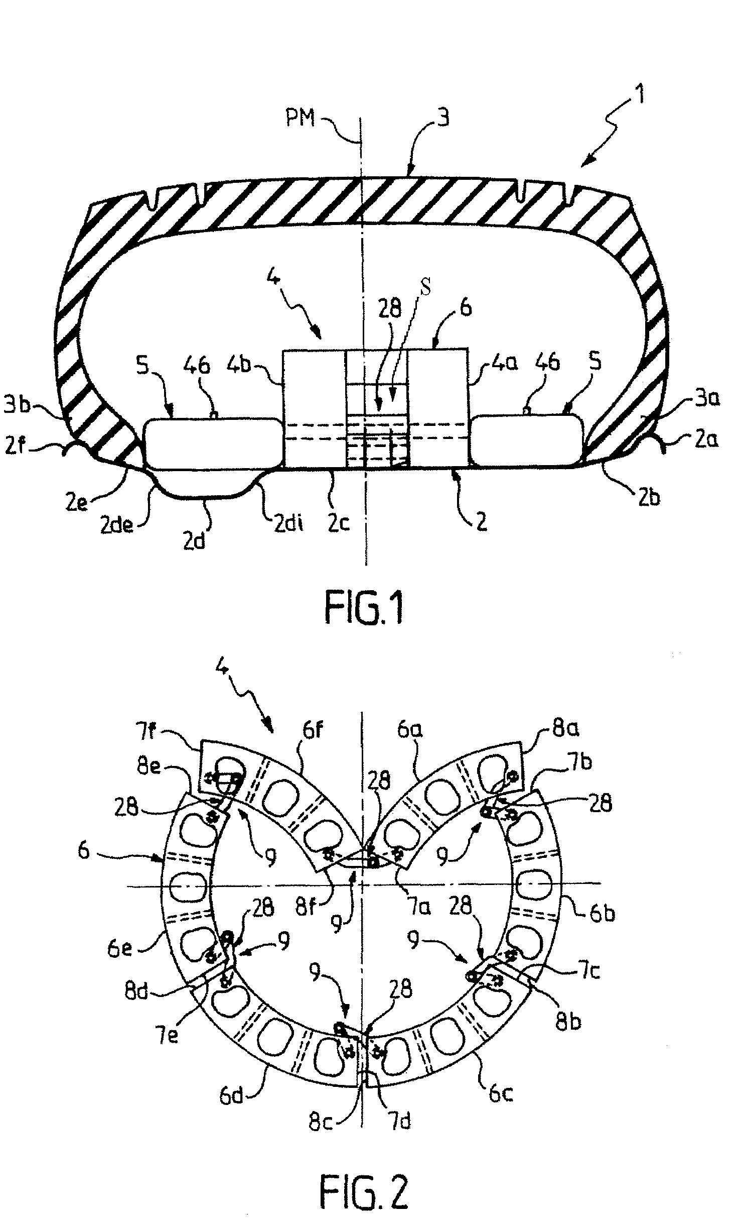 Safety support for vehicle wheel