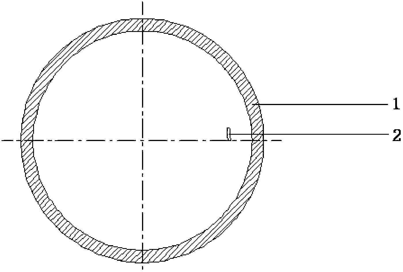 Method for growing semispherical sapphire crystal with certain curvature