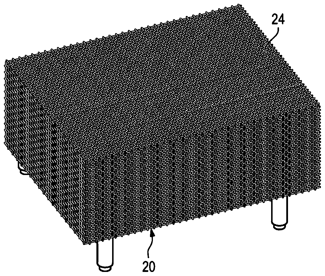 Gas generator container and airbag module