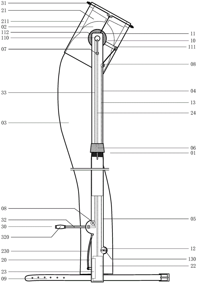 Device for picking fruits on high branches through sleeving and cutting