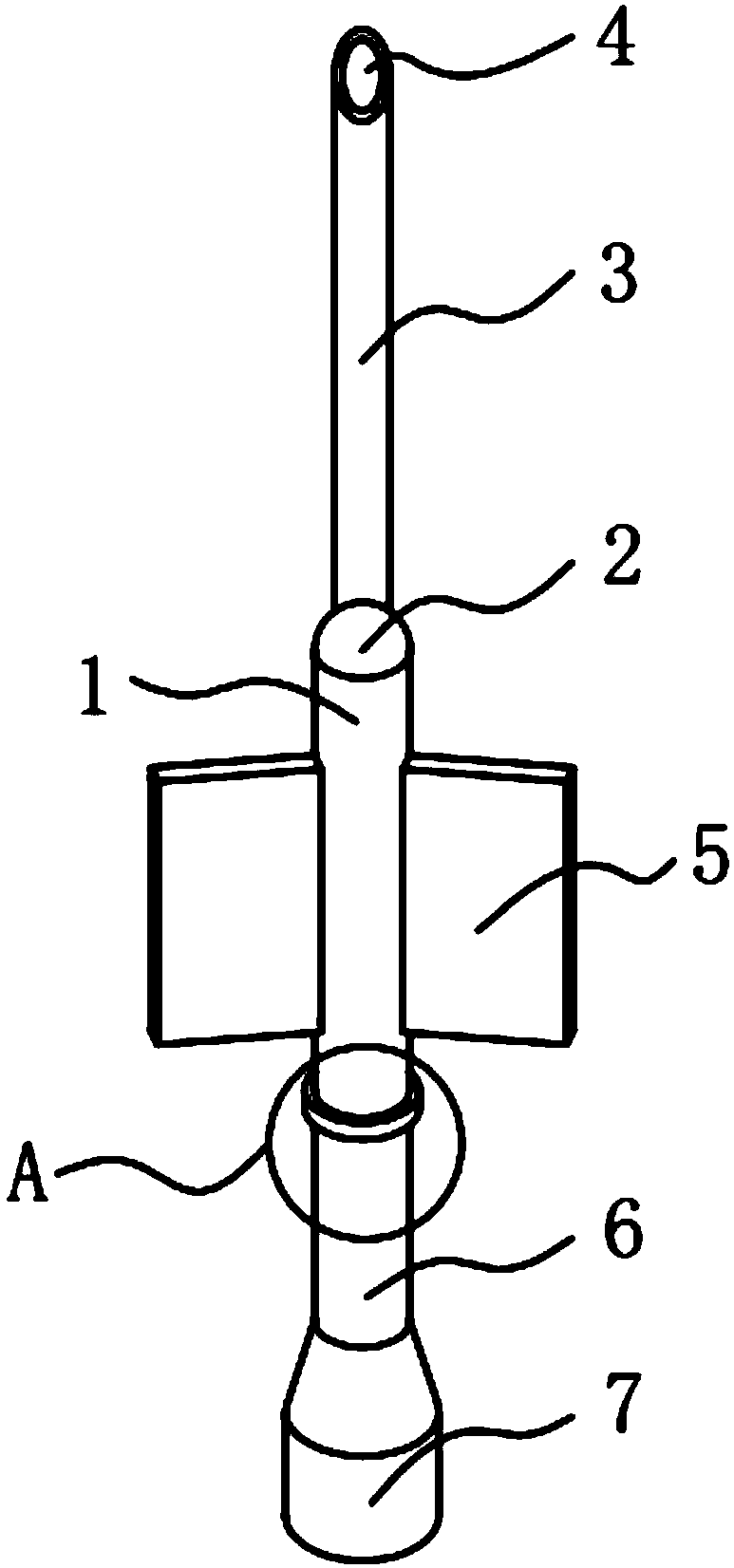 Vein puncture needle and protective device thereof