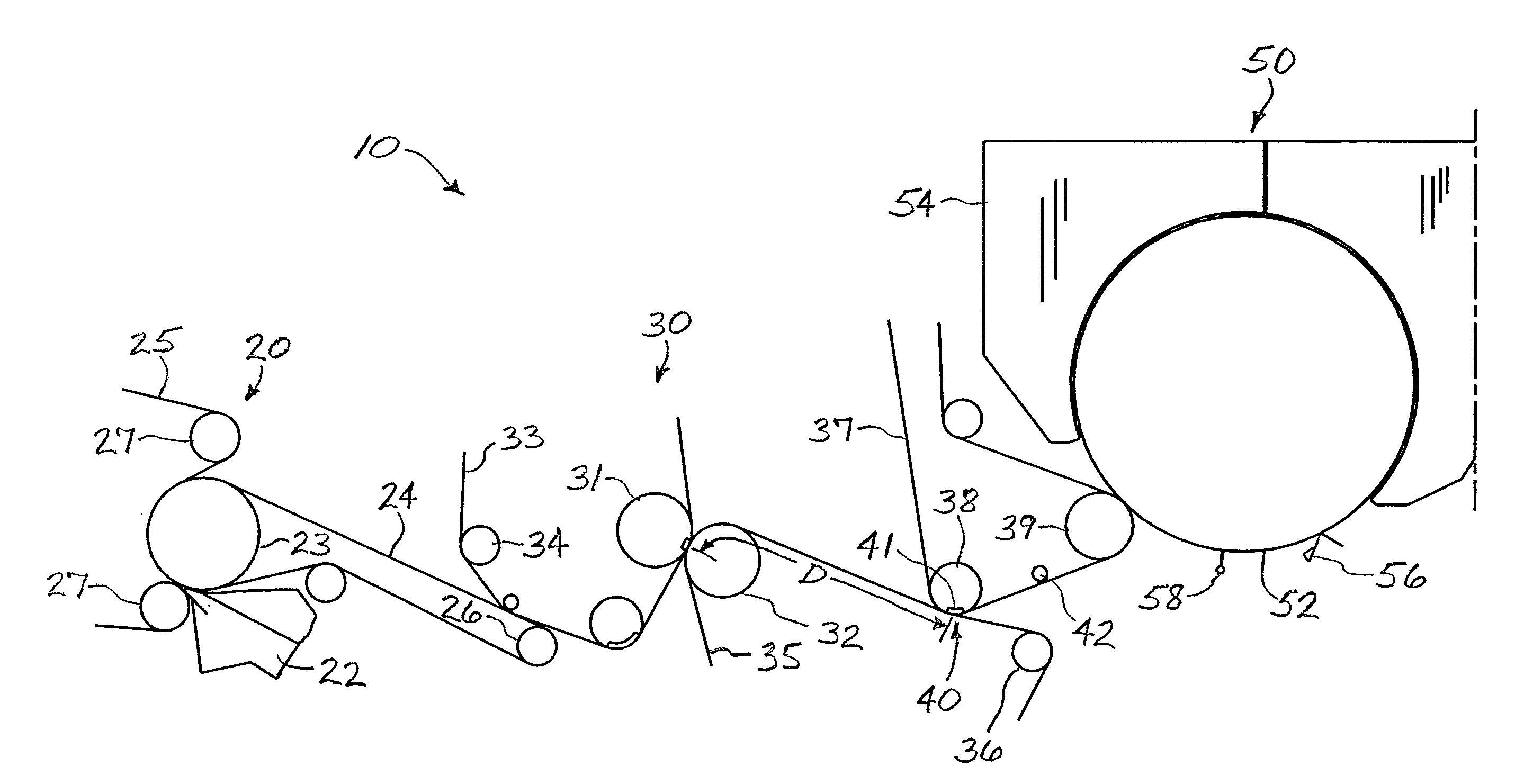 Papermaking Machine Employing an Impermeable Transfer Belt, and Associated Methods