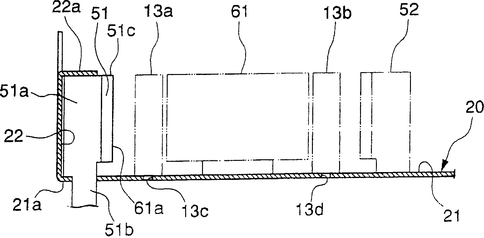 Assembly structure of magnetic head assembly unit