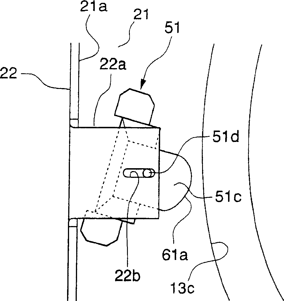 Assembly structure of magnetic head assembly unit