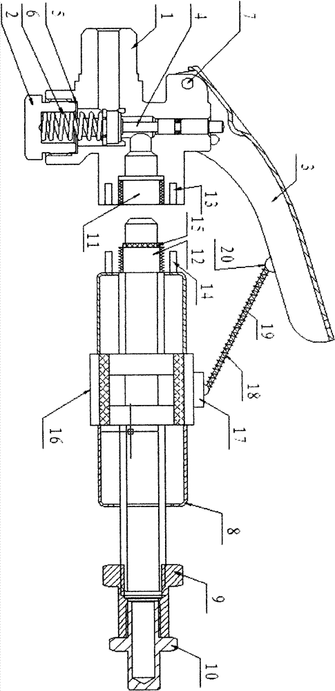 High pressure valve assembly for fire extinguisher
