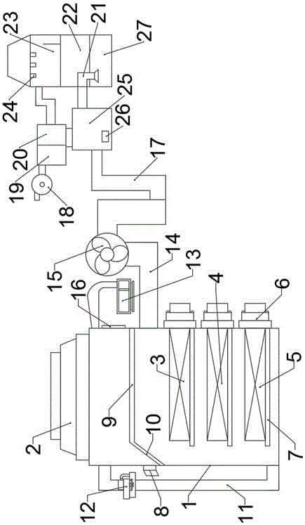 Smoke removing type vertical boiler equipment with biomass as energy fuel