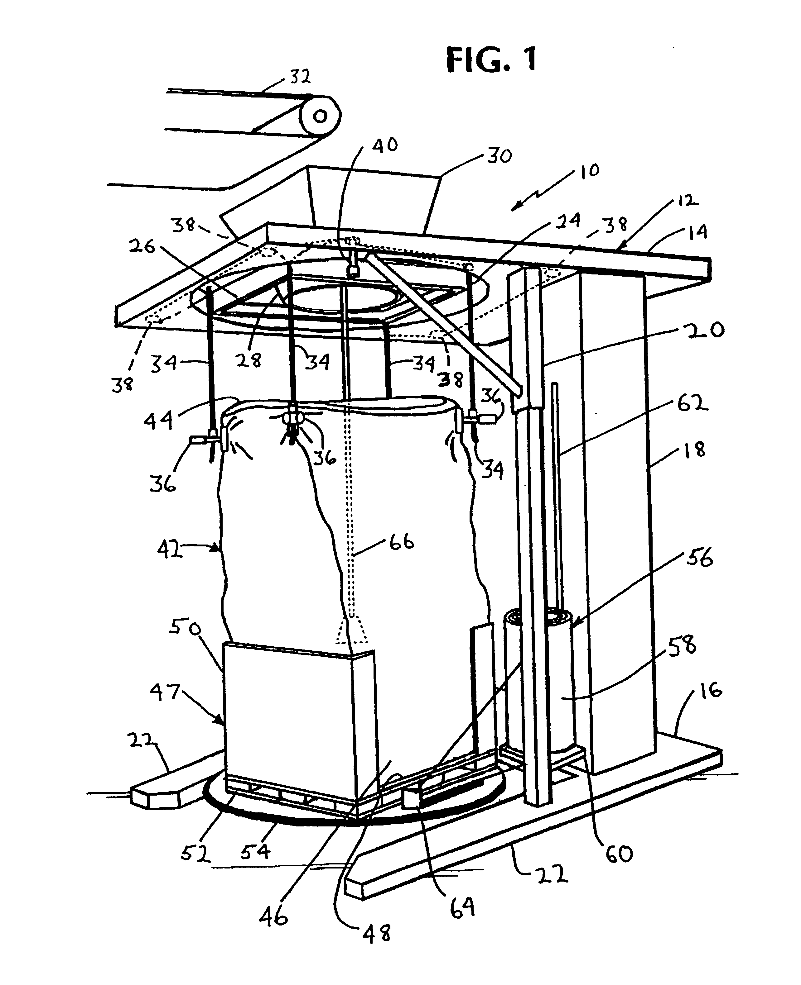 Transportable container for bulk goods and method for forming the container