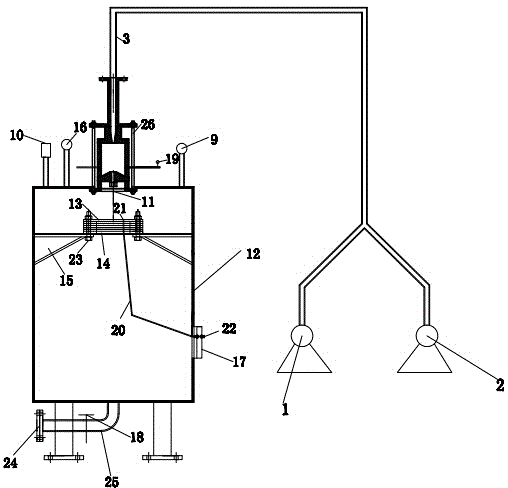 Underwater self suction injection stream flow characteristic integrated test device system