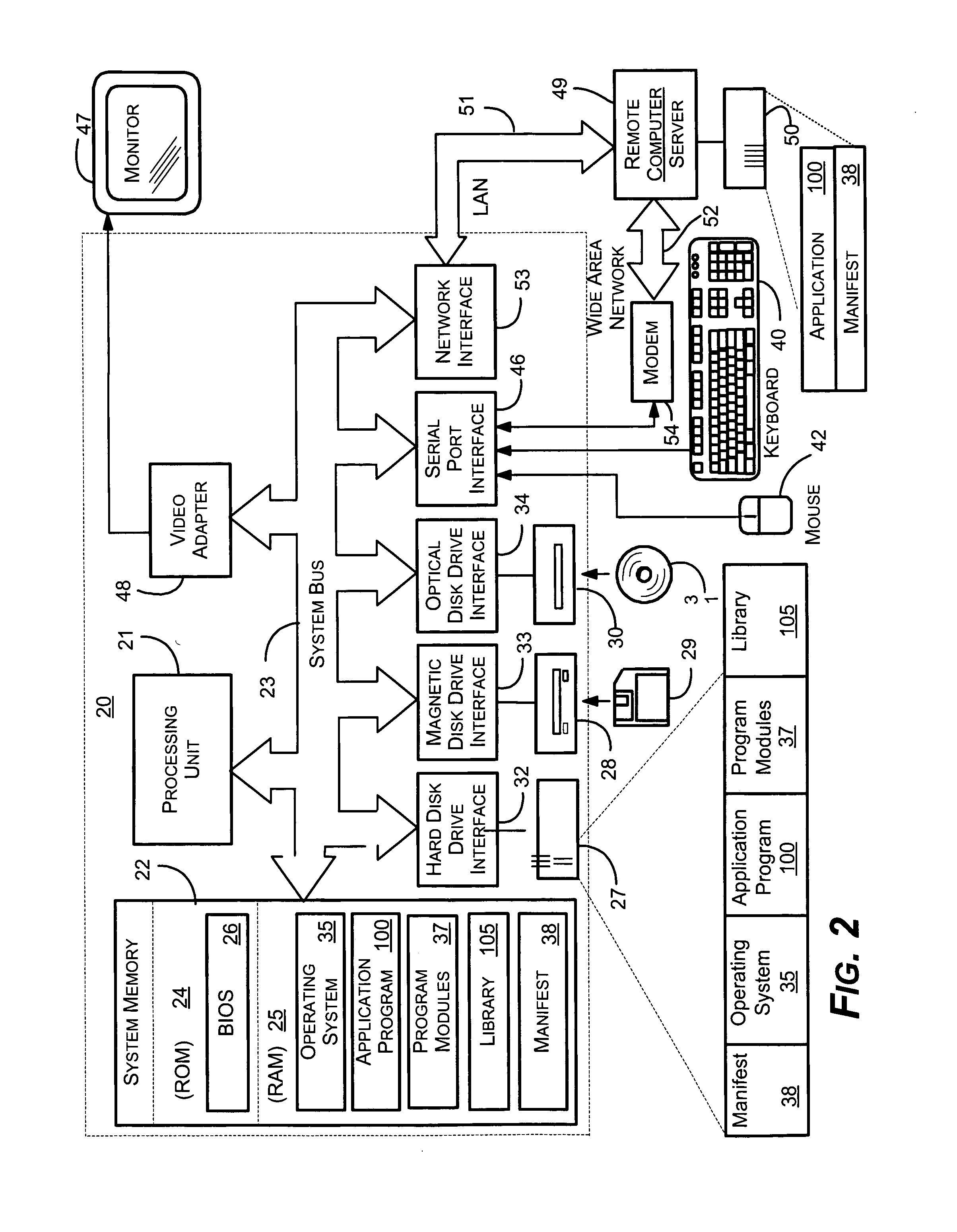 Mechanism for downloading software components from a remote source for use by a local software application