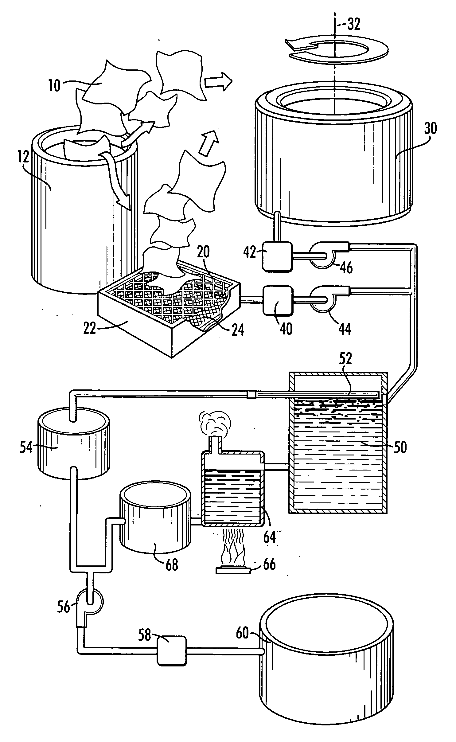 Method for cleaning textile absorbers