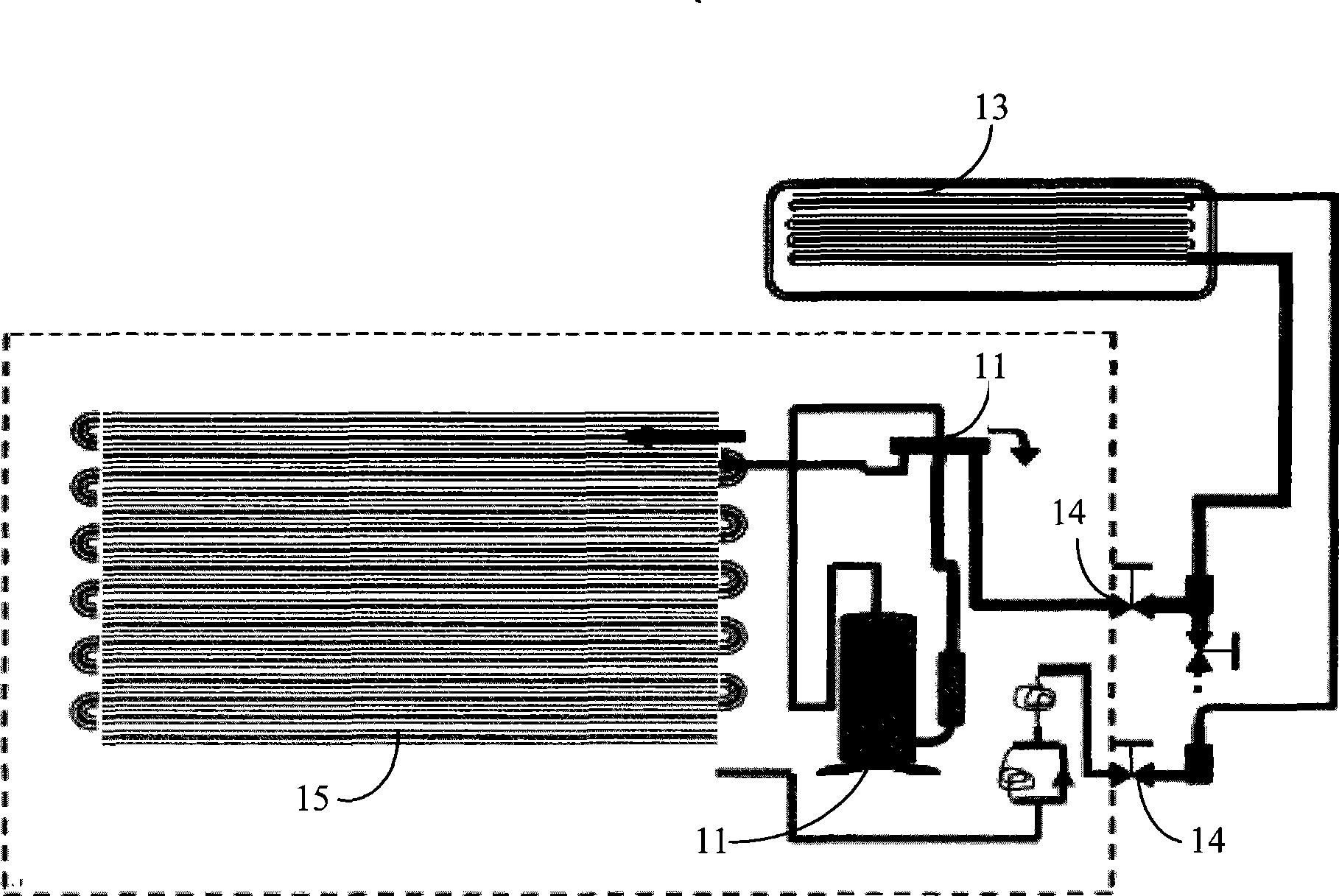Teaching model apparatus of air conditioner system