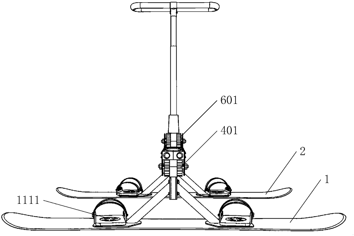 Double-plate multi-person cooperative taxiing equipment