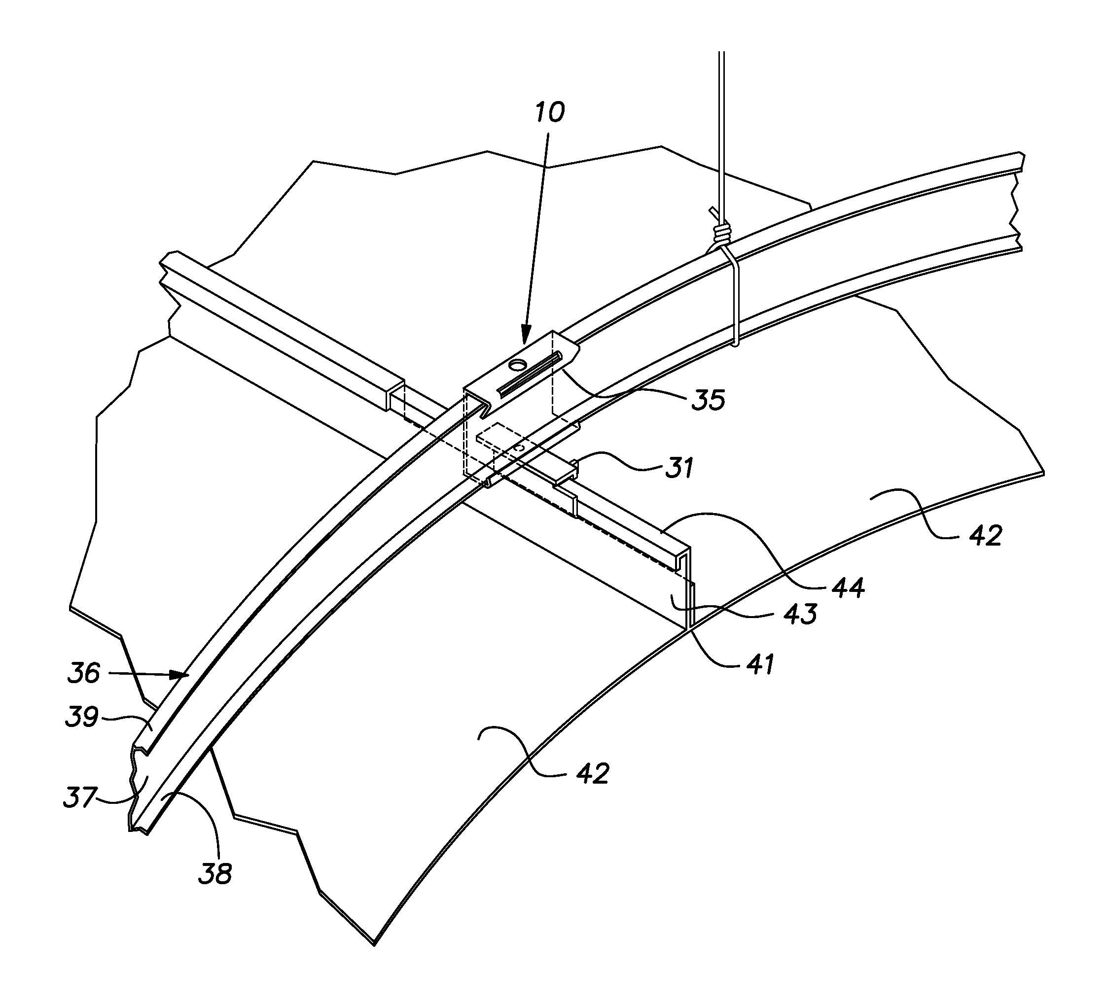 Panel attachment clip