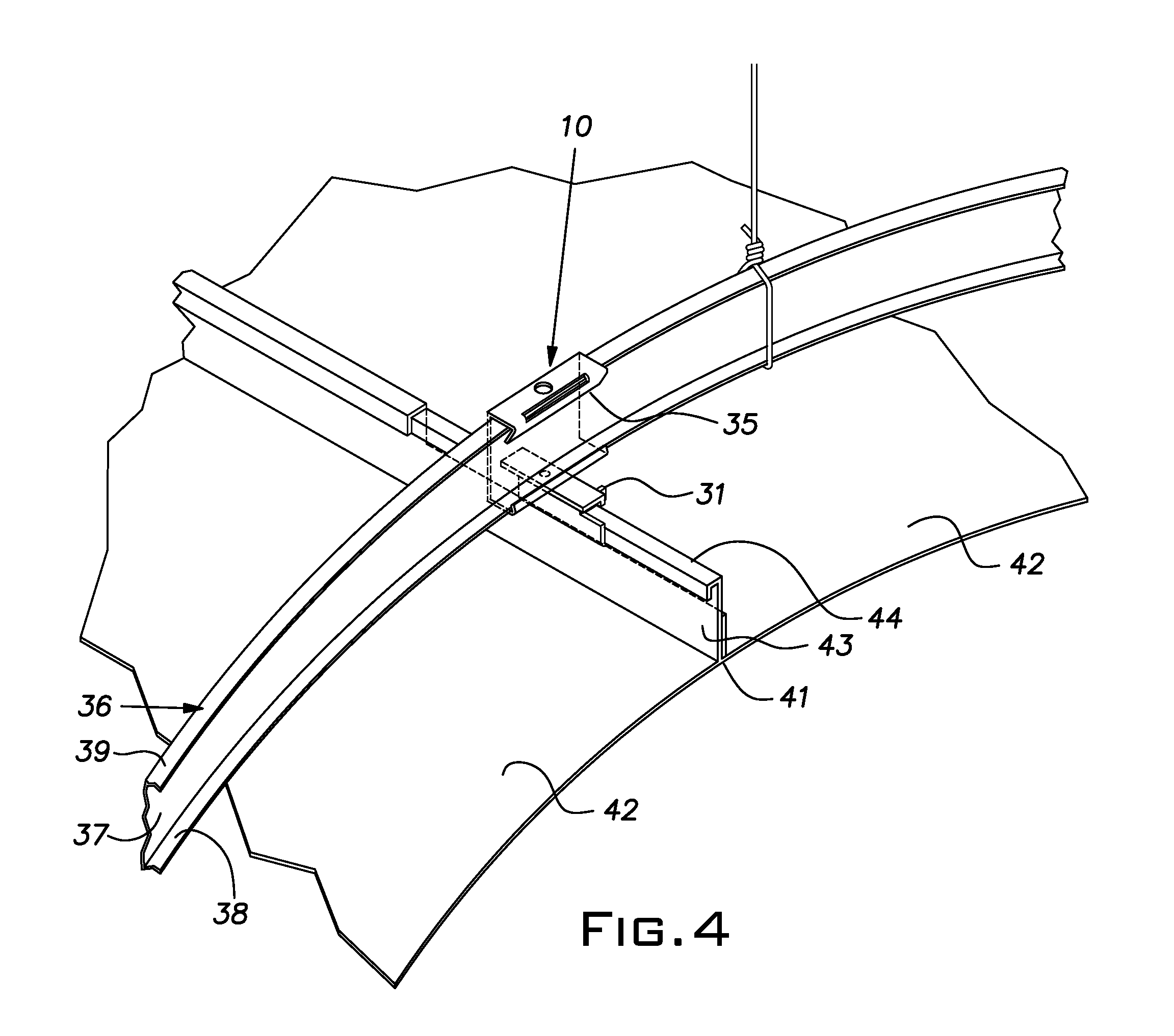 Panel attachment clip