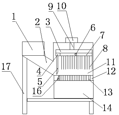 Pressing and cutting device for radix angelicae decoction piece processing