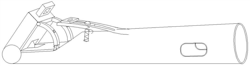 Slope and wall joint grooving device with centralizing limiting function