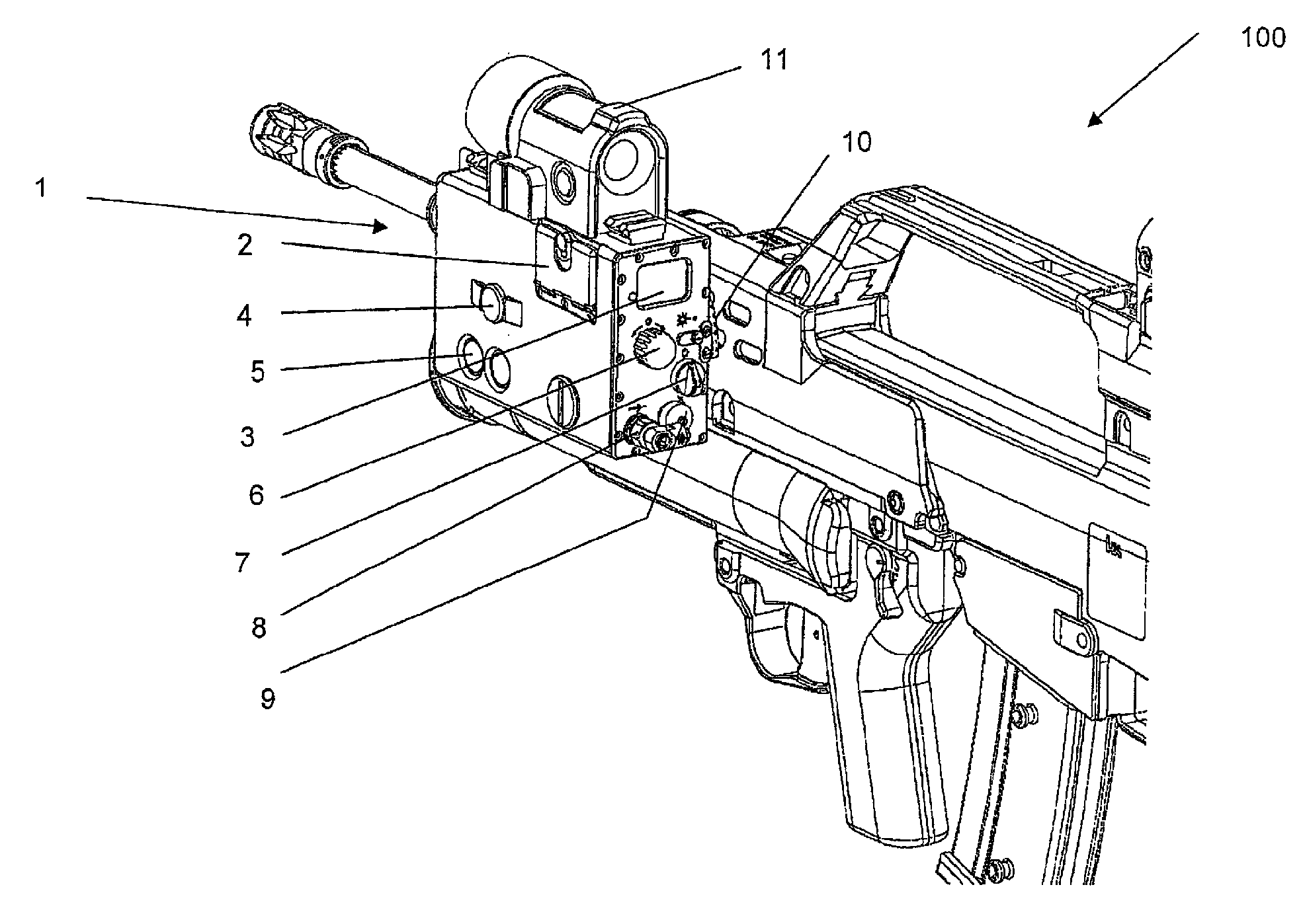 Fire guidance device for a hand fire weapon