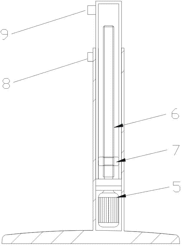 Automatic rotating device for display screens of desktop computers