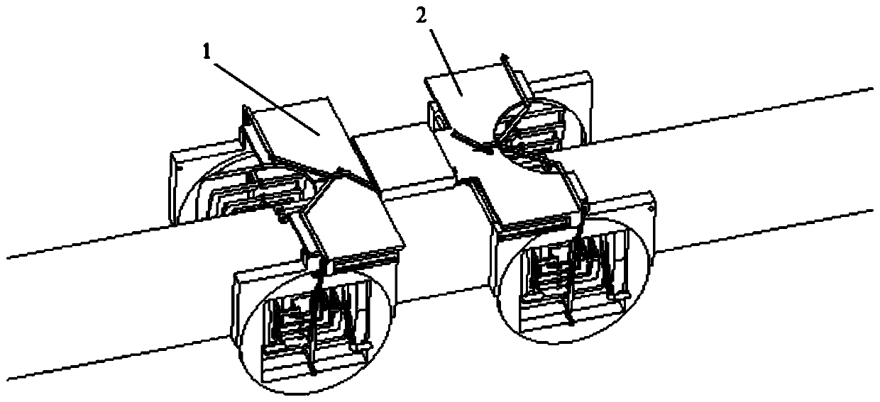 Self-adaptive device for underwater pipeline