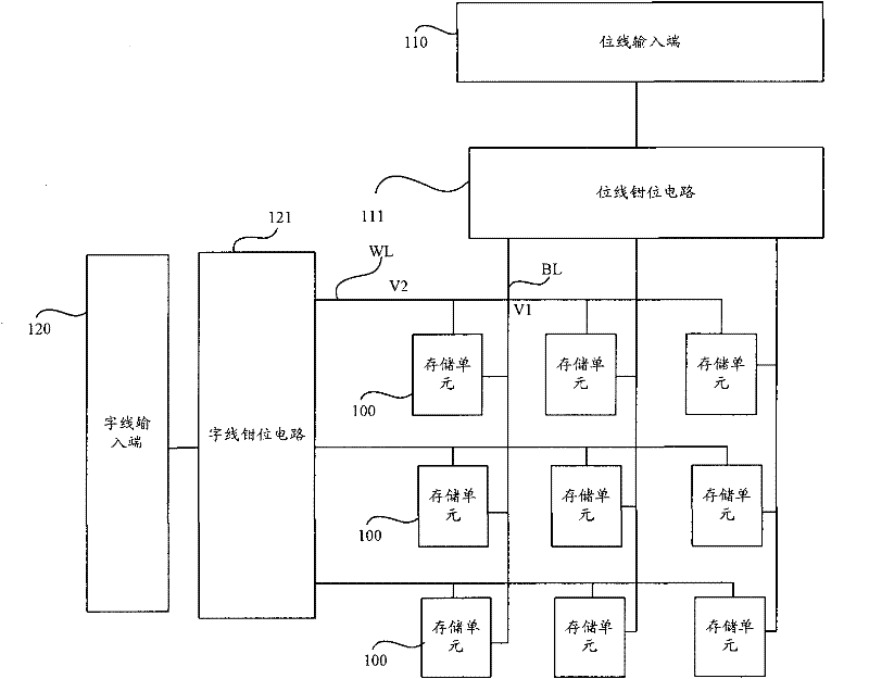 Memory provided with input voltage conversion unit