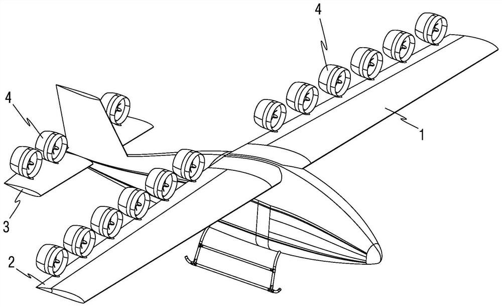 Distributed electric propulsion vertical and short-distance take-off and landing aircraft