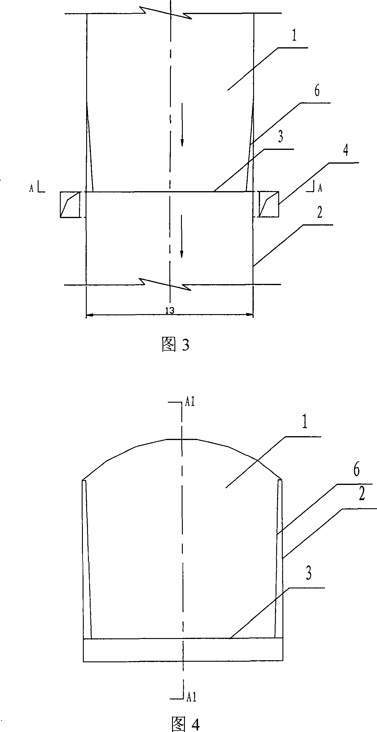 Spillway tunnel whole-section aeration method and spillway tunnel having whole-section aeration structure