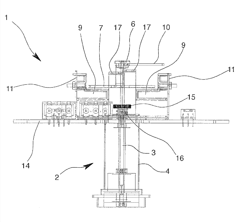 Suspension flow meter with limit value switch