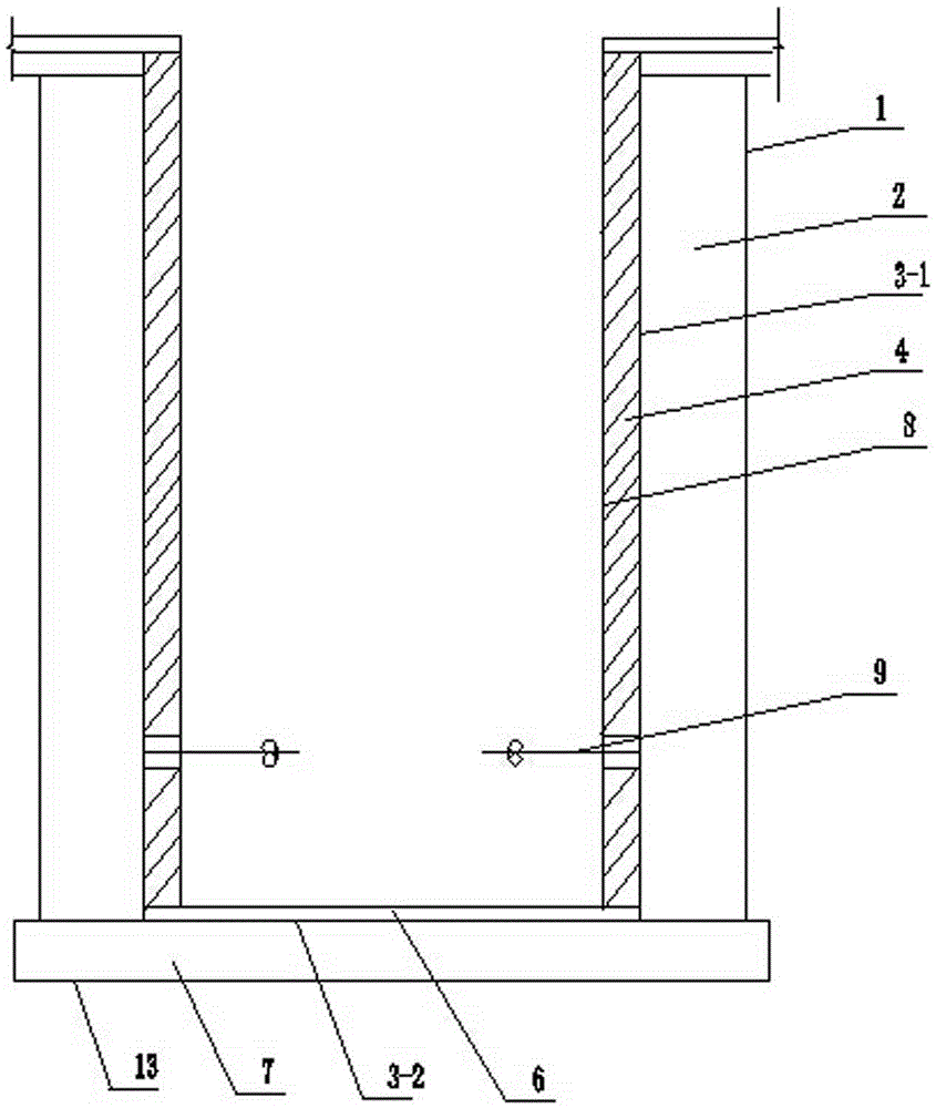 Construction method of deep elevator shaft or water collection well