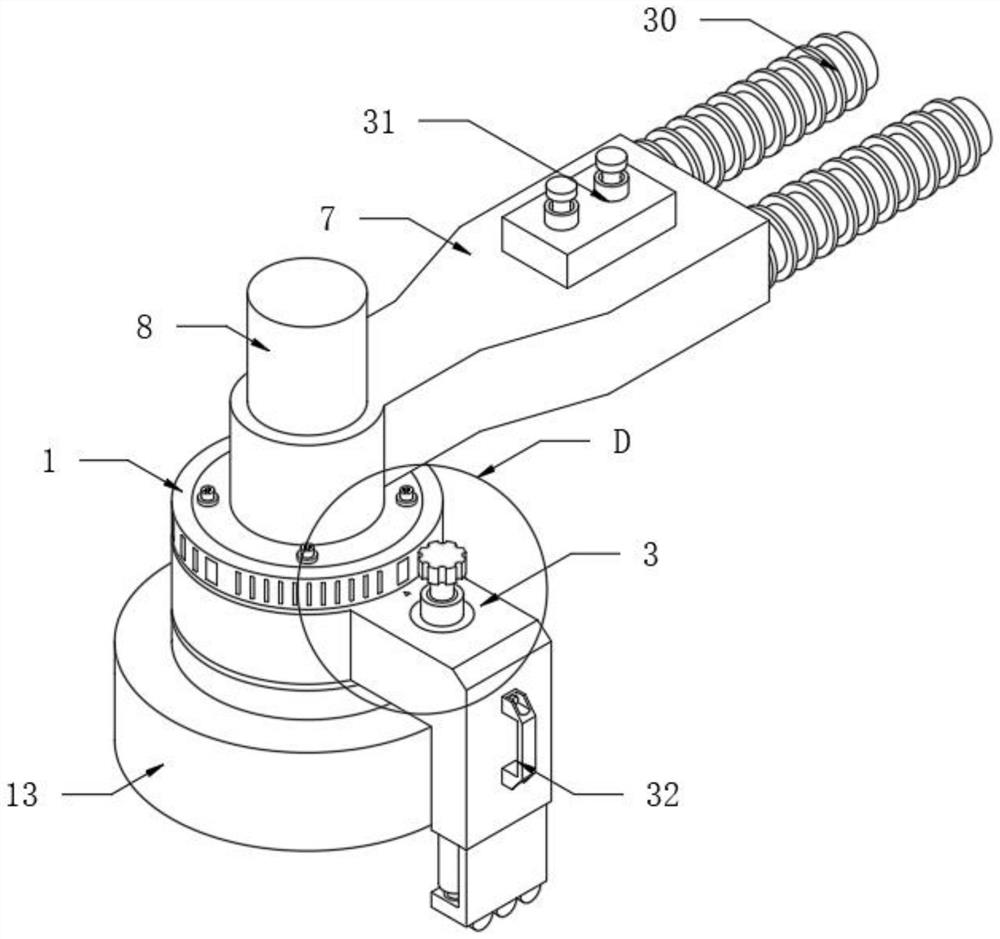 Deburring device for desk and chair machining