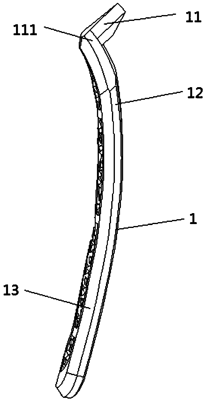 Auxiliary resetting internal fixing device for femoral neck fracture