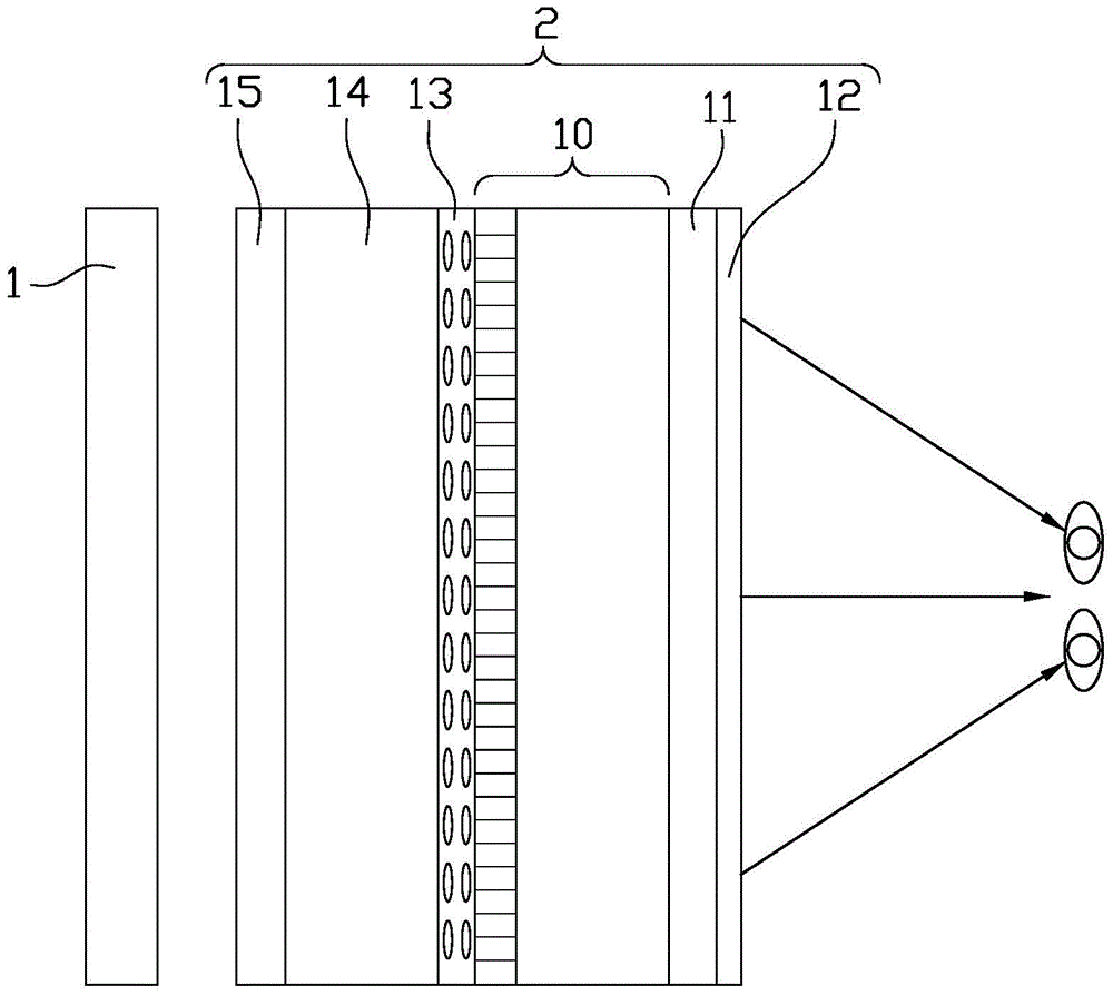 Liquid crystal display panel and three-dimensional display system using same