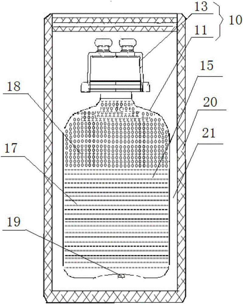 Sodium bicarbonate injection double-layer aseptic vertical bag package system and preparation method thereof
