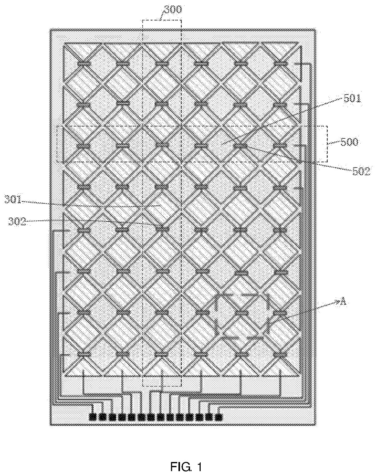 Touch panel structure and flexible touch display device