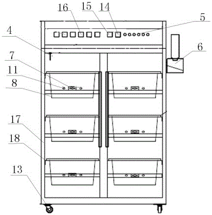 Constant-temperature and constant-humidity black tea fermentation machine capable of controlling temperature on surfaces of tea leaves