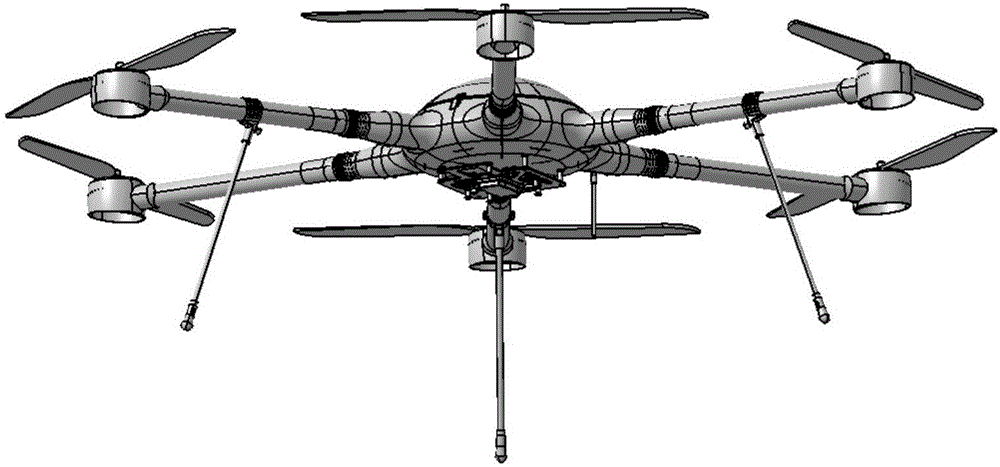 Quick-disassembling energy absorption undercarriage for multi-rotor unmanned aerial vehicle