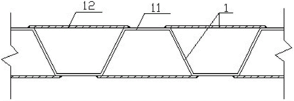 Strip-shaped grate concrete filled steel tube combined structure shear wall and preparation method thereof