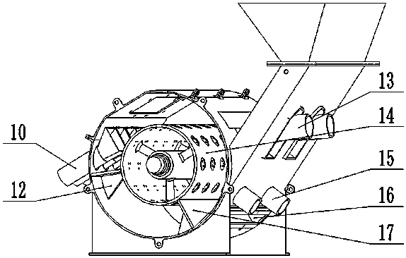 Pneumatic type rice hill-direct-seeding centralized seeding device
