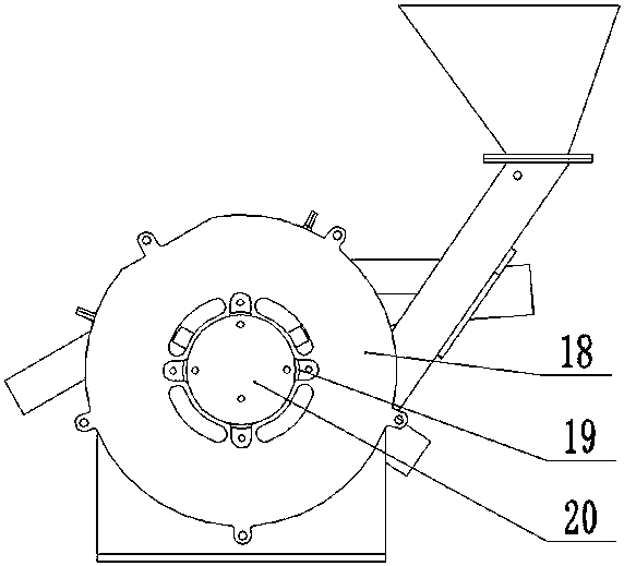 Pneumatic type rice hill-direct-seeding centralized seeding device