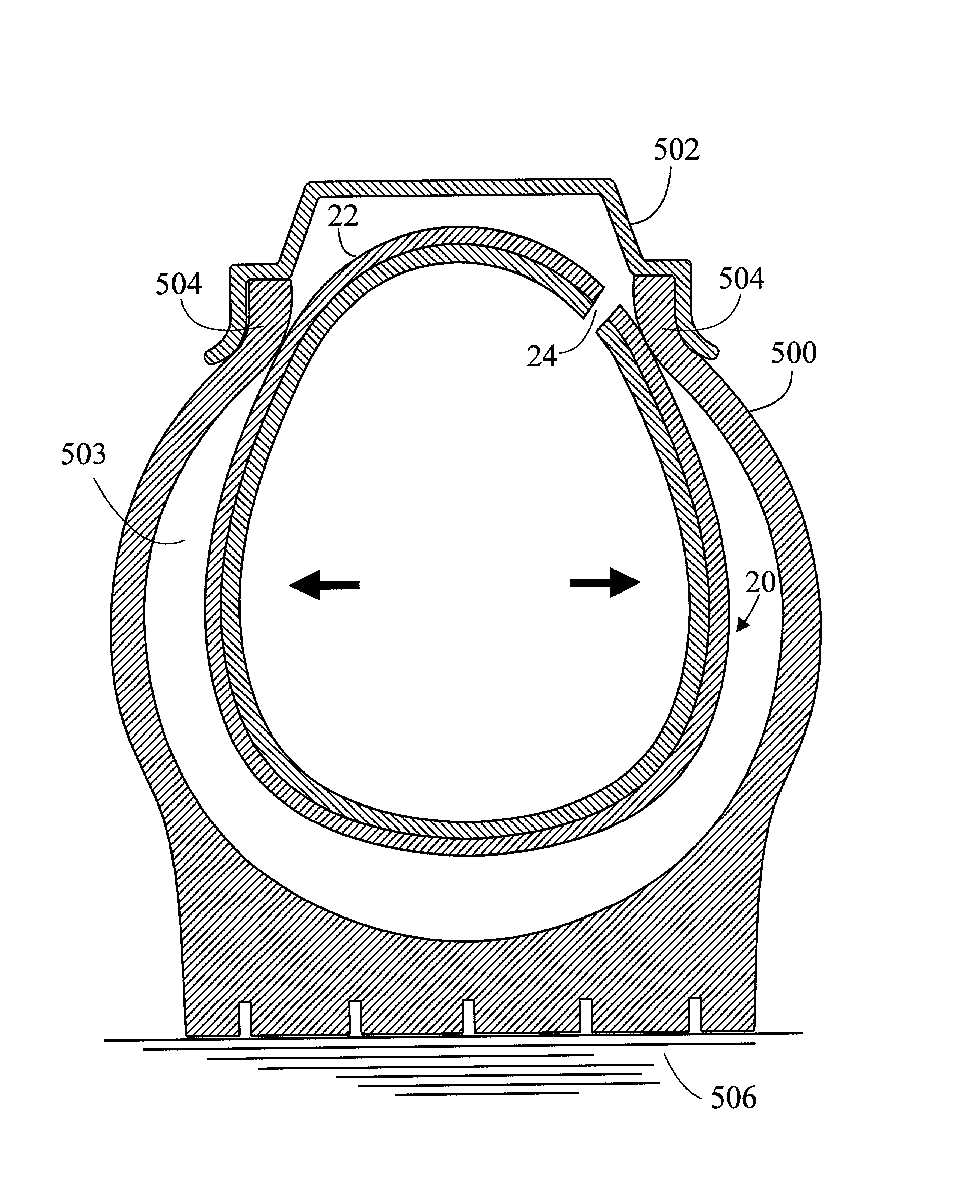 Safety liner for a vehicle tire and method of use