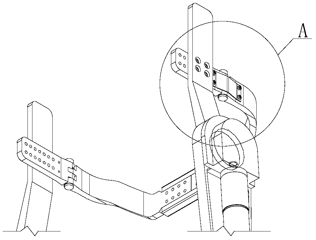 Elastic hip joint rotating device for exoskeleton robot