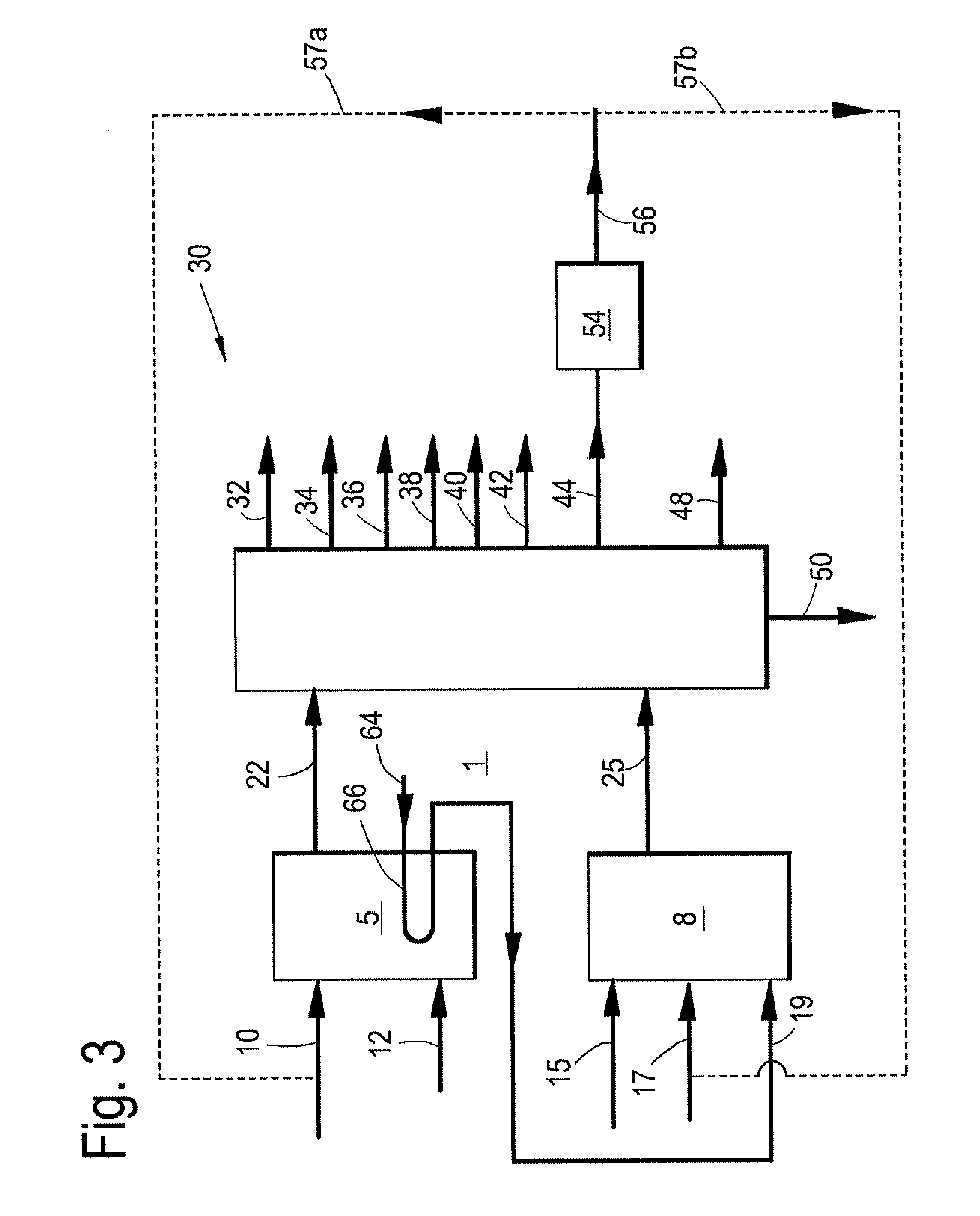 Process and integrated system for the preparation of a lower olefin product