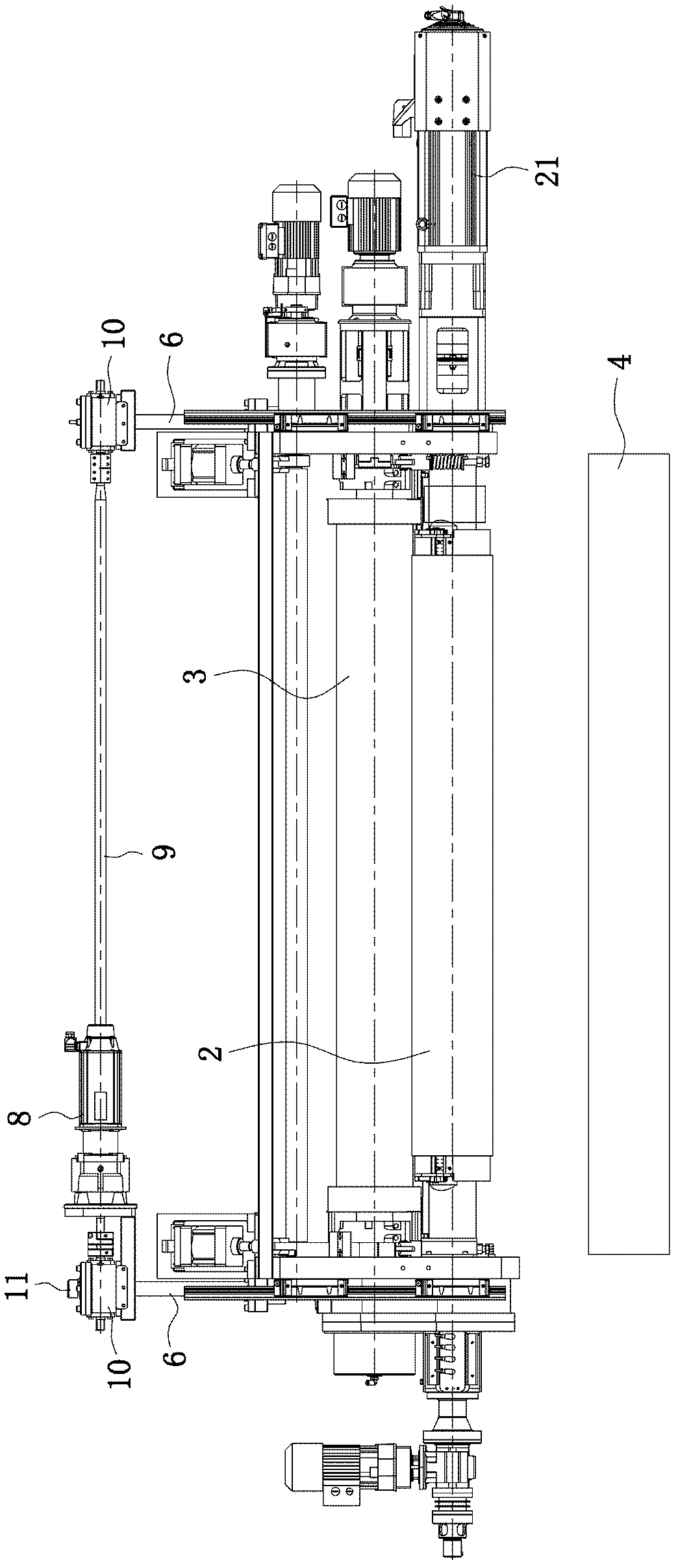 Printing unit structure capable of replacing adhered and hung printing offset plate under non-stop condition