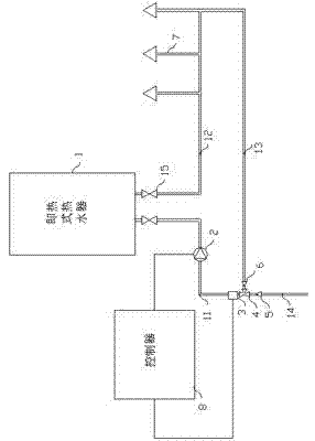 Device and method for hot water circulation based on instant water heater