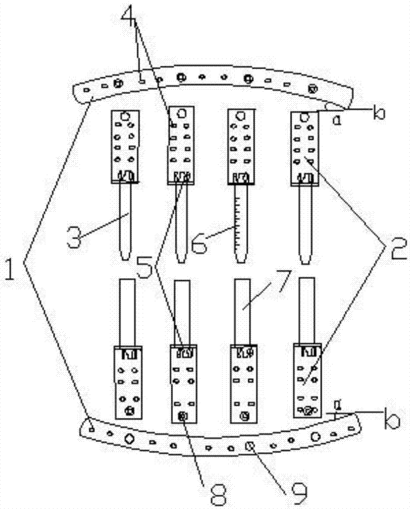 Fastened-type bidirectional external skin stretcher