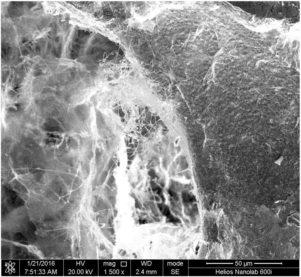 A nickel sulfide/graphene/carbon nanotube/co  <sub>3</sub> the s  <sub>4</sub> Preparation method of three-dimensional composite hydrogen storage material