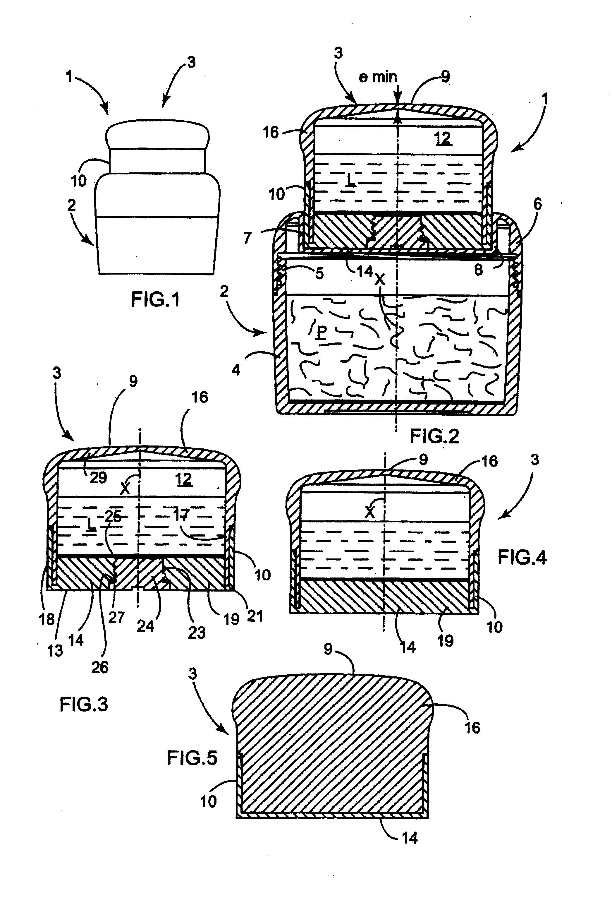 Cosmetic or dermatological treatment method and devices for application of such a method